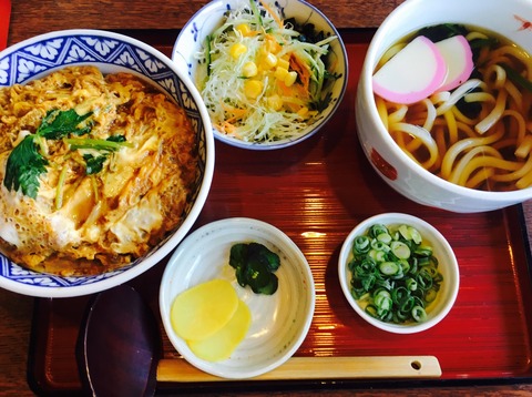 田舎家_カツ丼セット