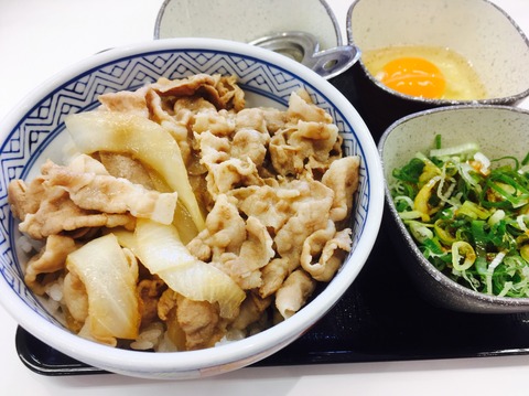 吉野家_豚ねぎ玉丼